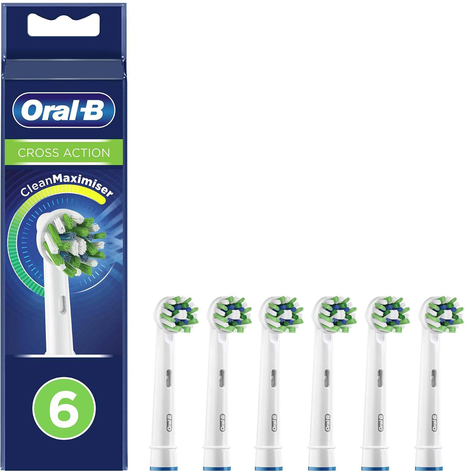 Oral-B CrossAction 6 stuk(s) Wit
