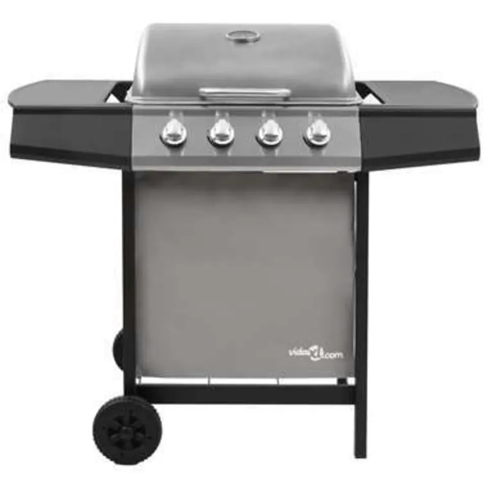vidaXL - Gasbarbecue-grill - Zilver - Staal
