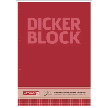 BRUNNEN Der dicke Block, 60g/m², A4, 100 Blatt