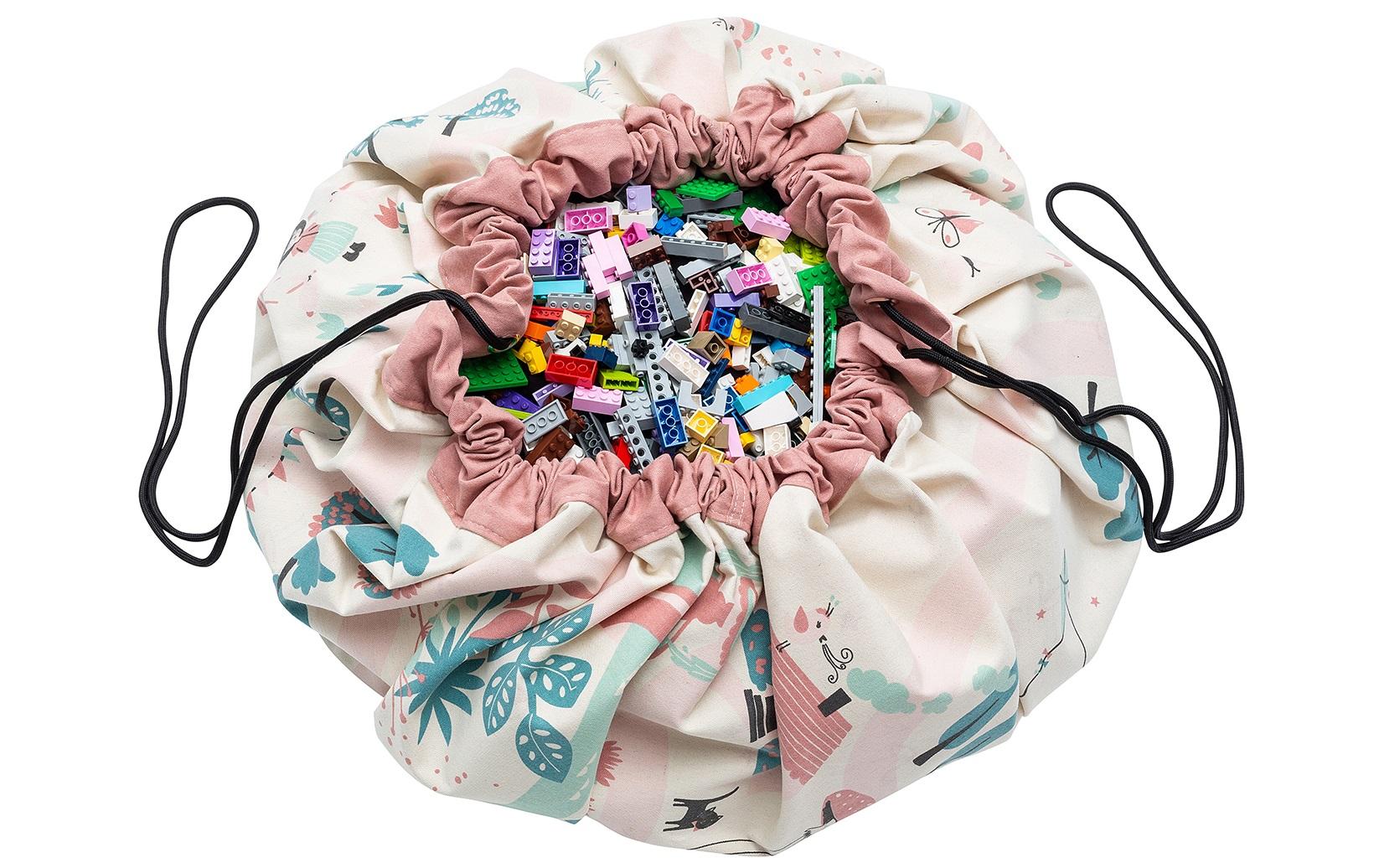 Spielzeugtasche Play & Go Walk in a Park2-in-1-Funktion: Aufbewahrungssack und Spielmatte