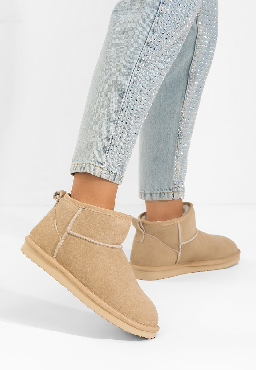Bottes de neige femme beige Crisea V3