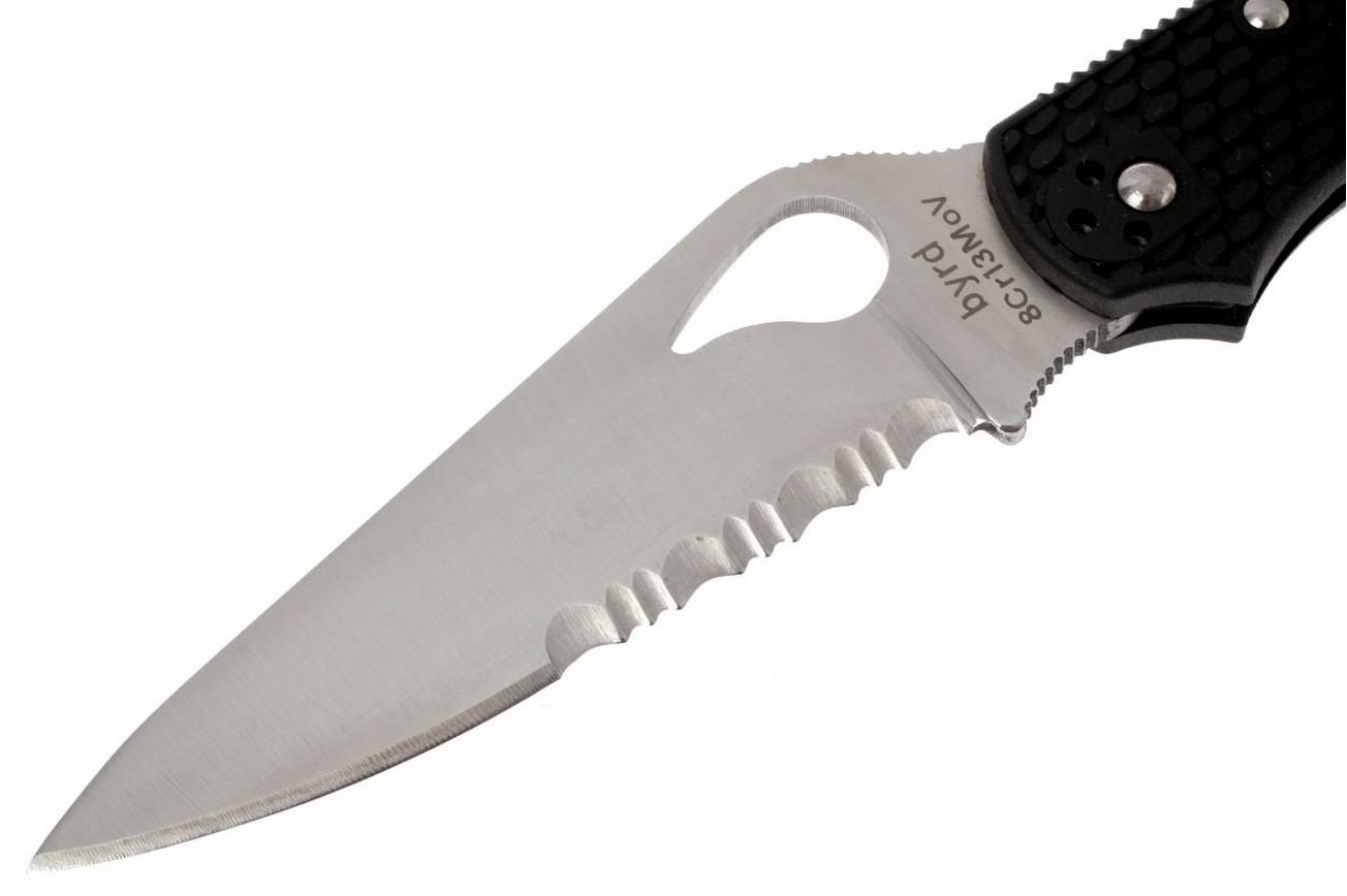 Spyderco Byrd Cara Cara 2 BY03PSBK partly serrated zakmes