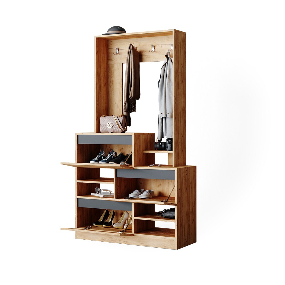 Flurgarderobe Schuhschrank Flurkommode Evia Flurmöbel Schuhregal Kommode Vicco