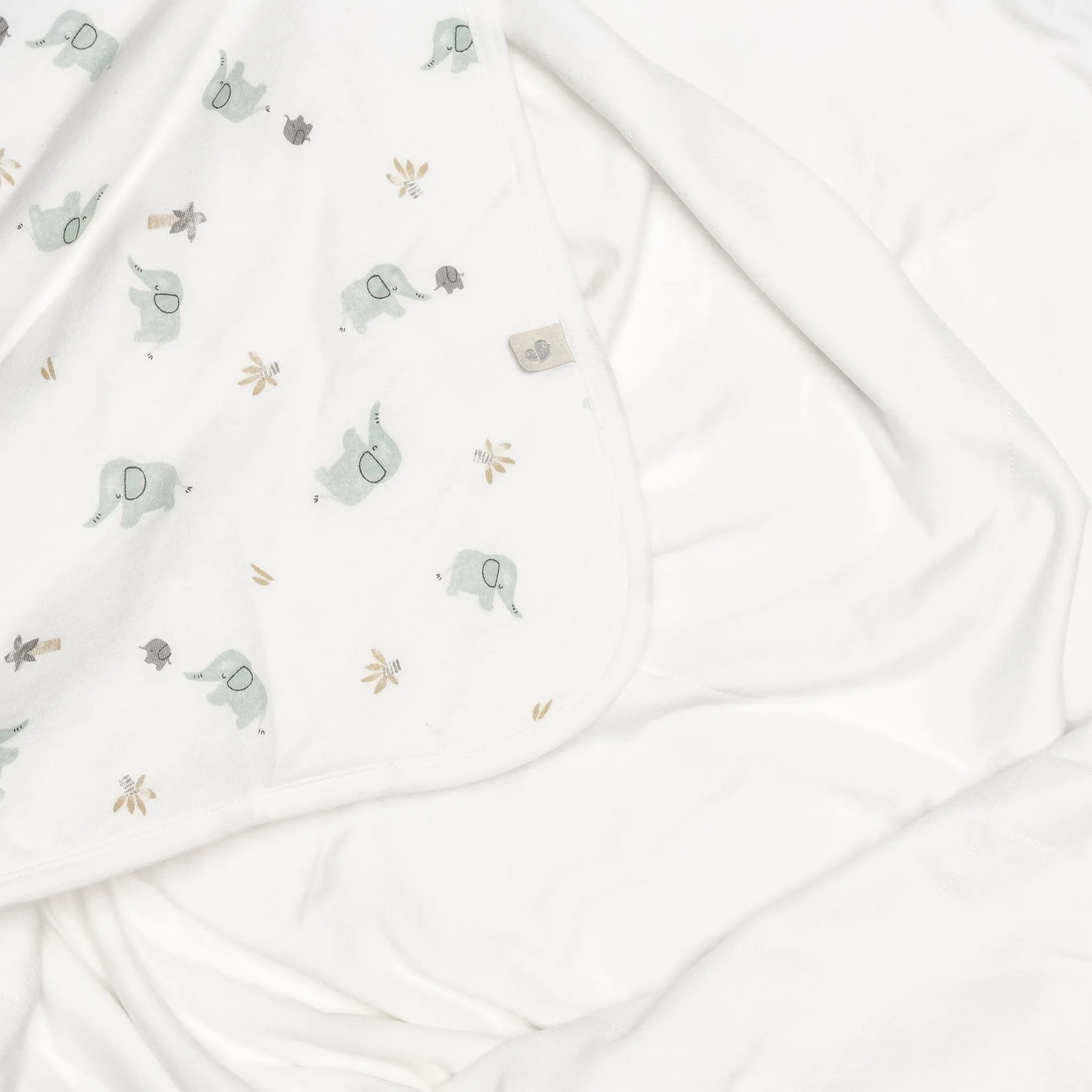 Perlimpinpin Couverture en Bambou - Éléphants