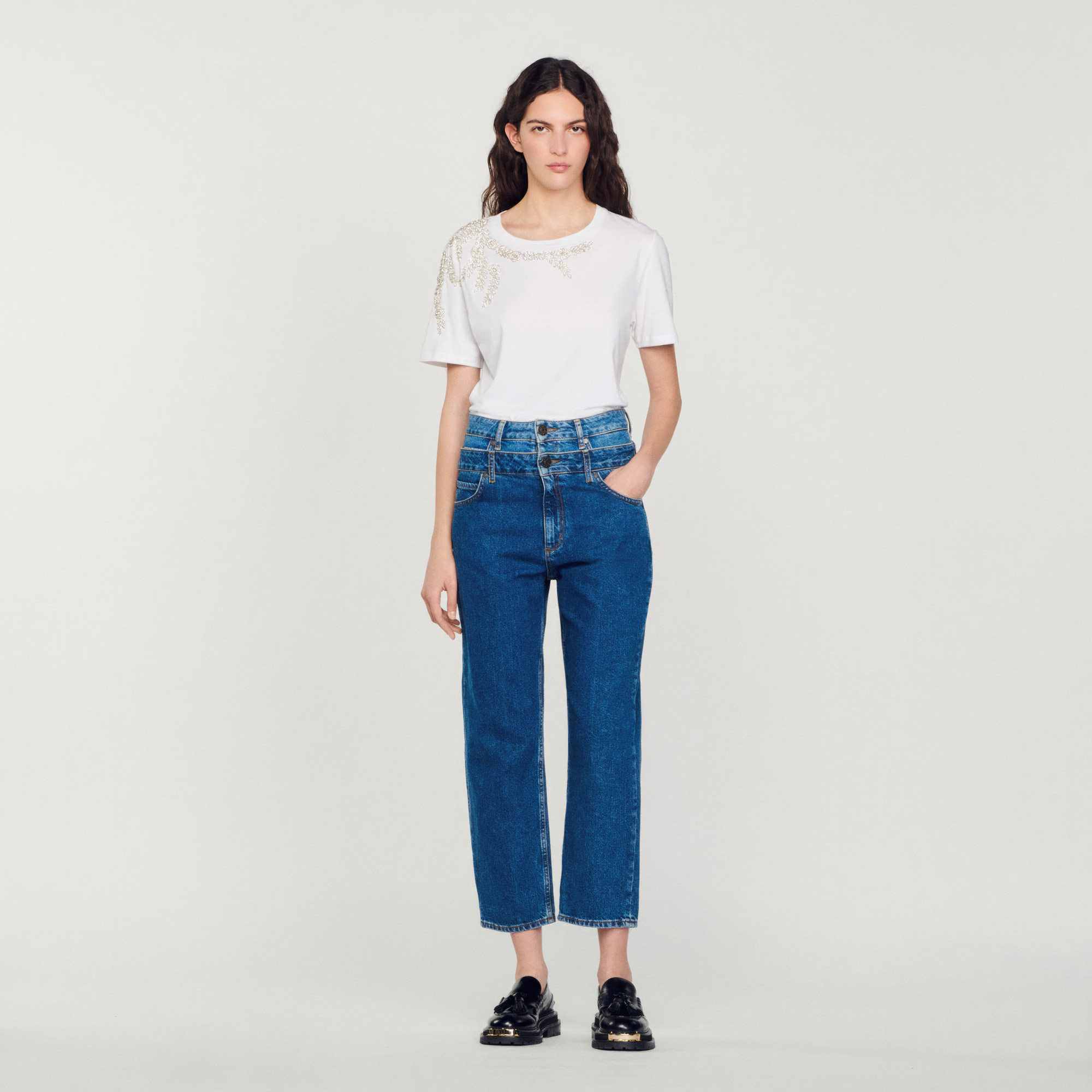 T-shirt orne de strass