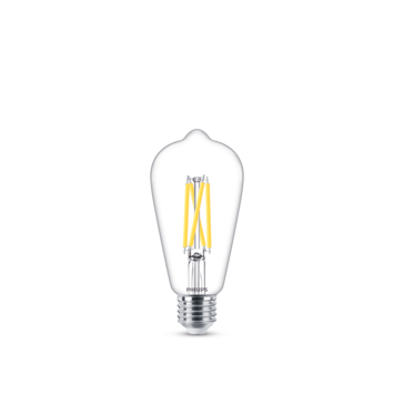 Philips LED edison E27 60W filament helder warmglow dimbaar