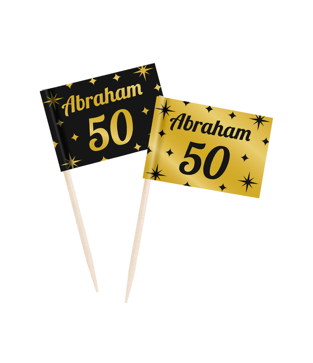 Cocktailprikkers Abraham 6,5cm 50st