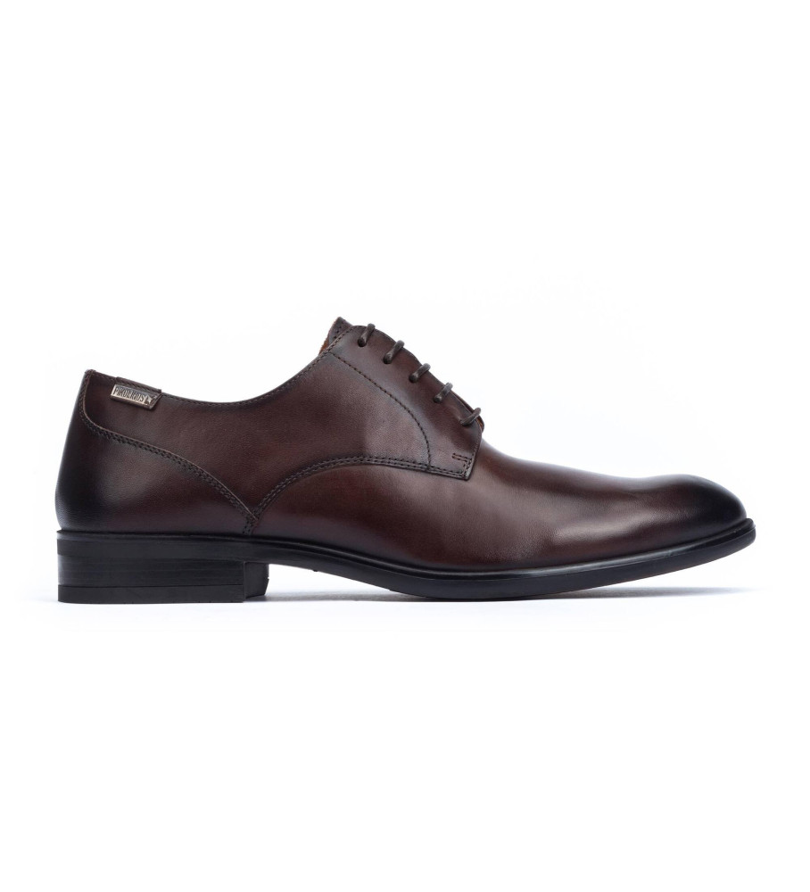 Sapatos Pikolinos em couro Bristol marrom escuro