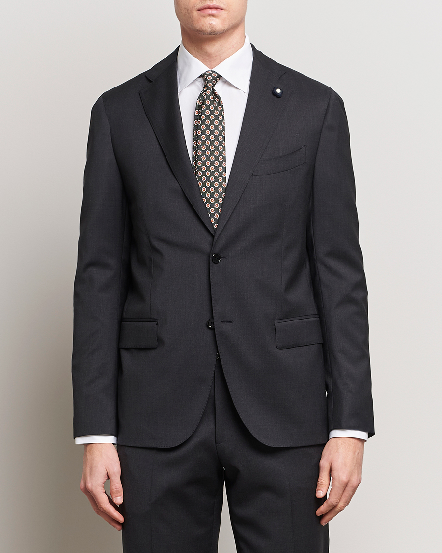 Lardini Wool Suit Grey