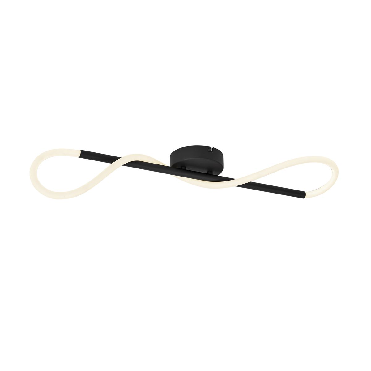 Moderne plafondlamp zwart incl. LED 3-staps dimbaar - Keri