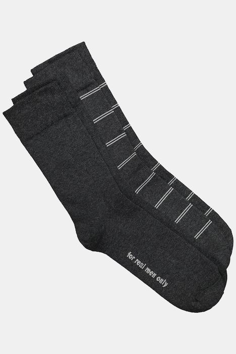 JP1880 Socken, 2er Pack, Ringel, uni