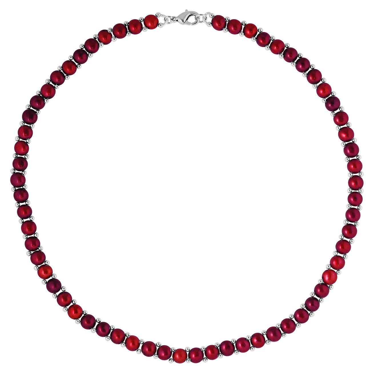 Mitzuko Collier Rang Perles d'Eau Douce cherry