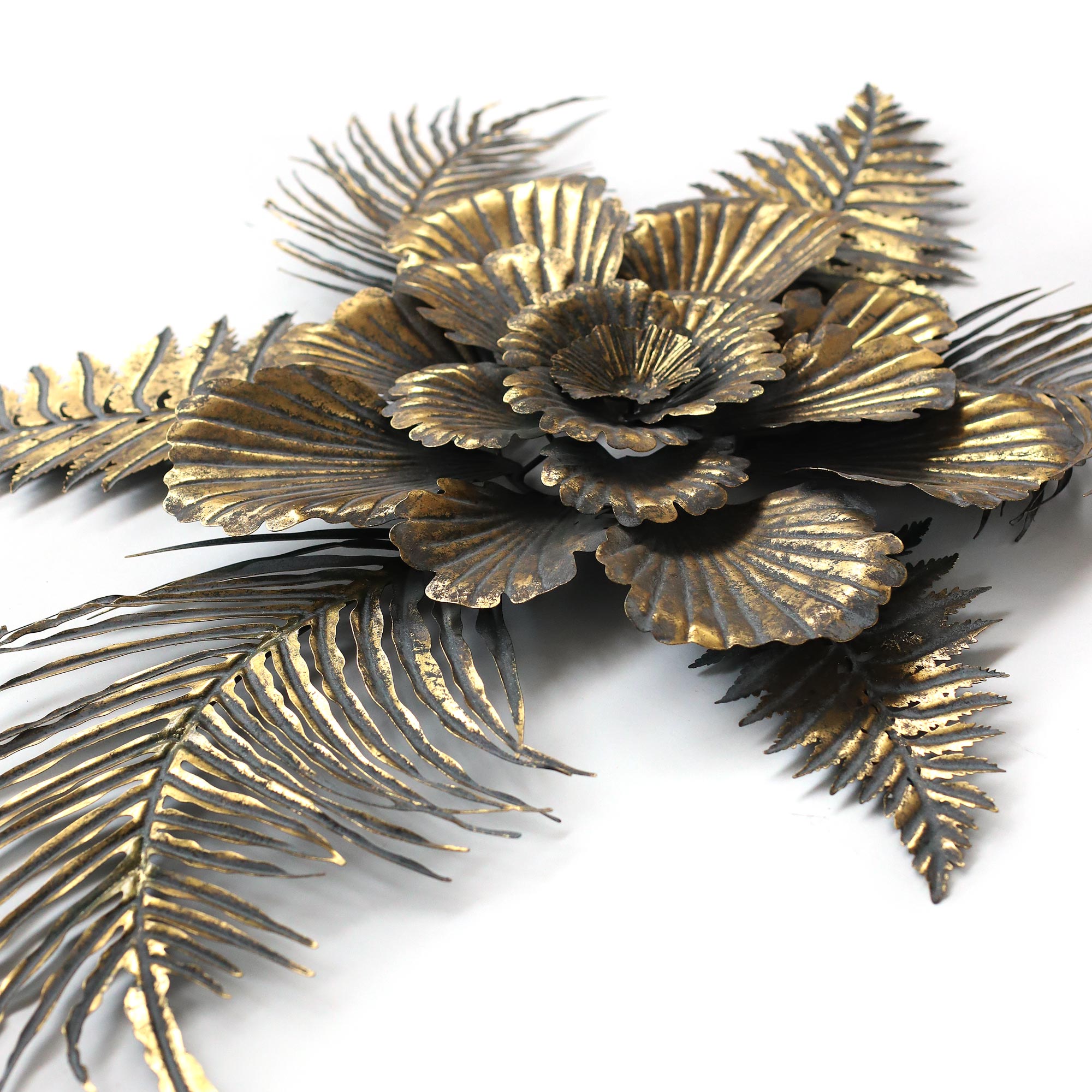 Wandskulptur 'Sierra', antik gold, B 113,5 cm, H 86 cm, L 10 cm von fischer's lagerhaus