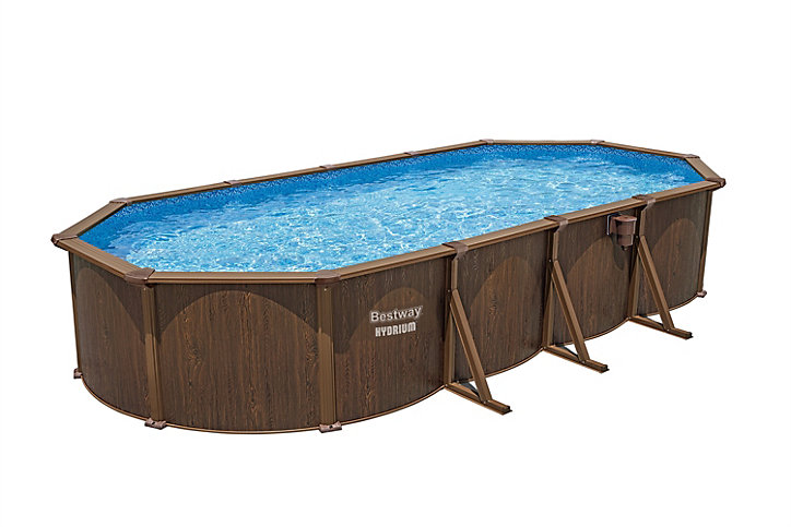 Piscine tubulaire bois Hydrium Bestway L.739 x l.503 x H.130 cm