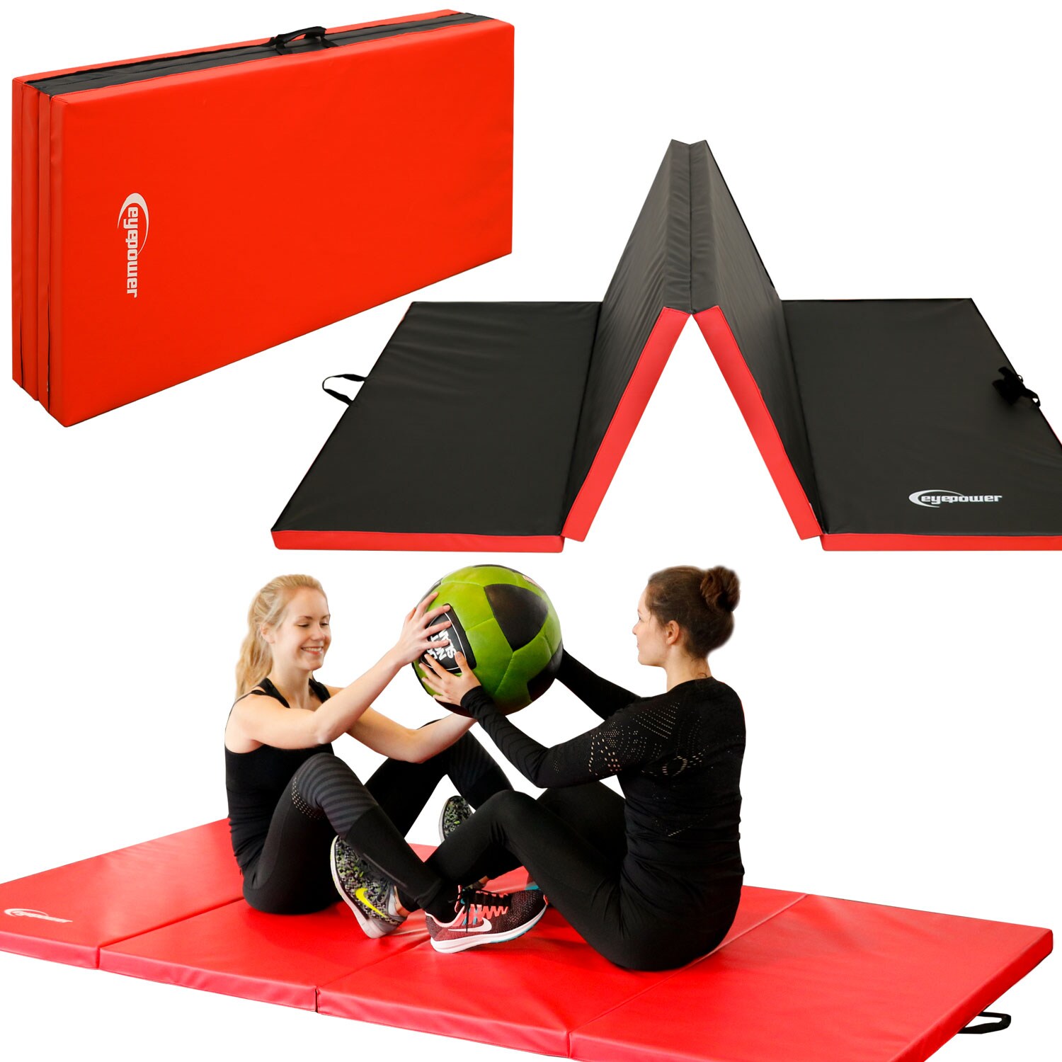 XXL Weichbodenmatte 220x110x5cm - Faltbare Turnmatte