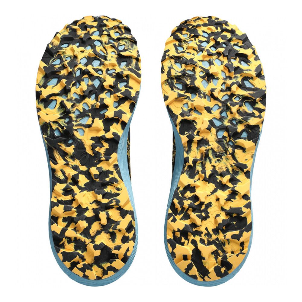 Asics TRABUCO TERRA 2 - Chaussures trail Homme black/honey