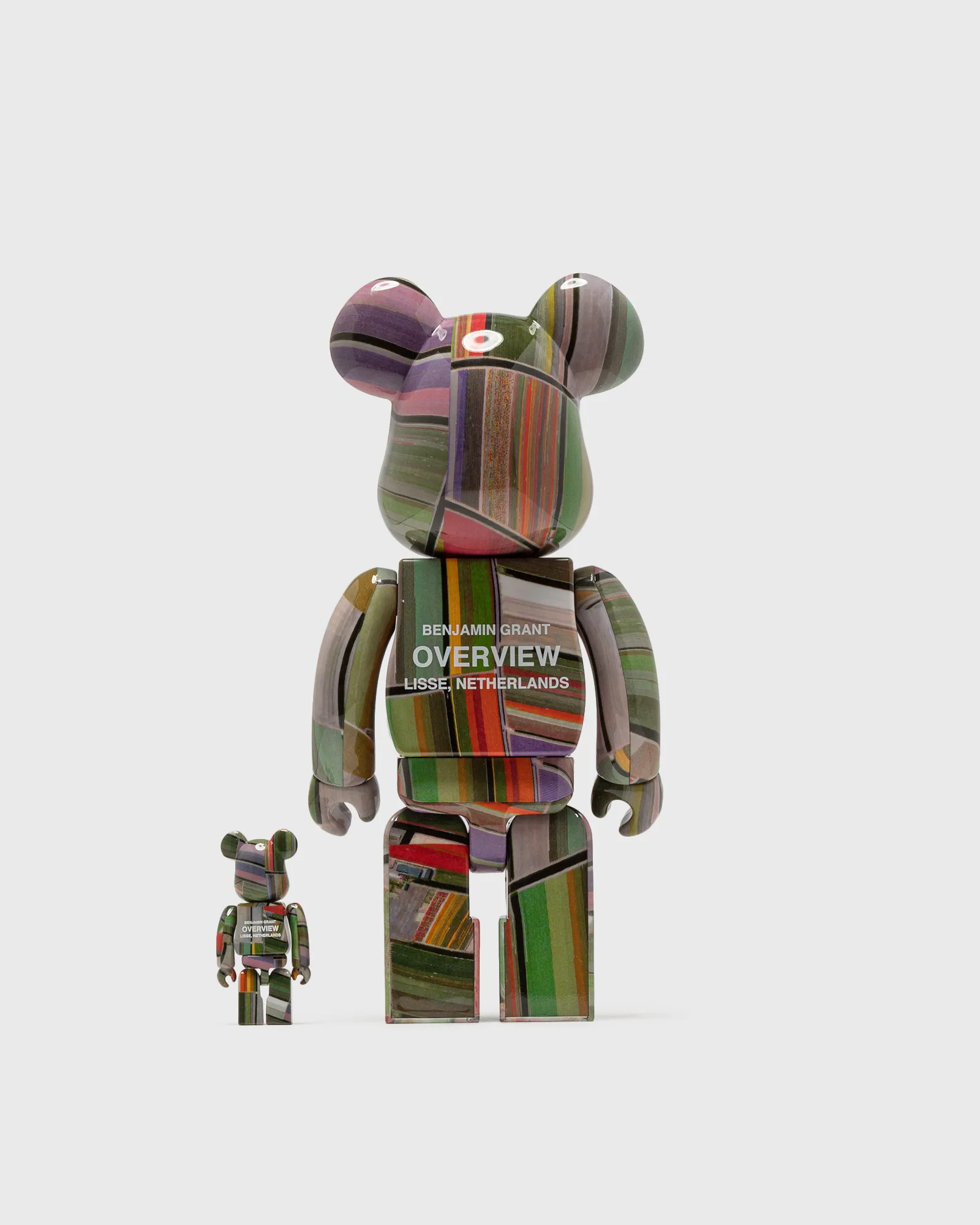 MEDICOM BEARBRICK 400% BENJAMIN GRANT OVERVIEW LISSE 2-PACK