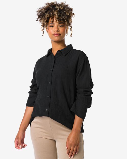 chemisier femme Iris noir