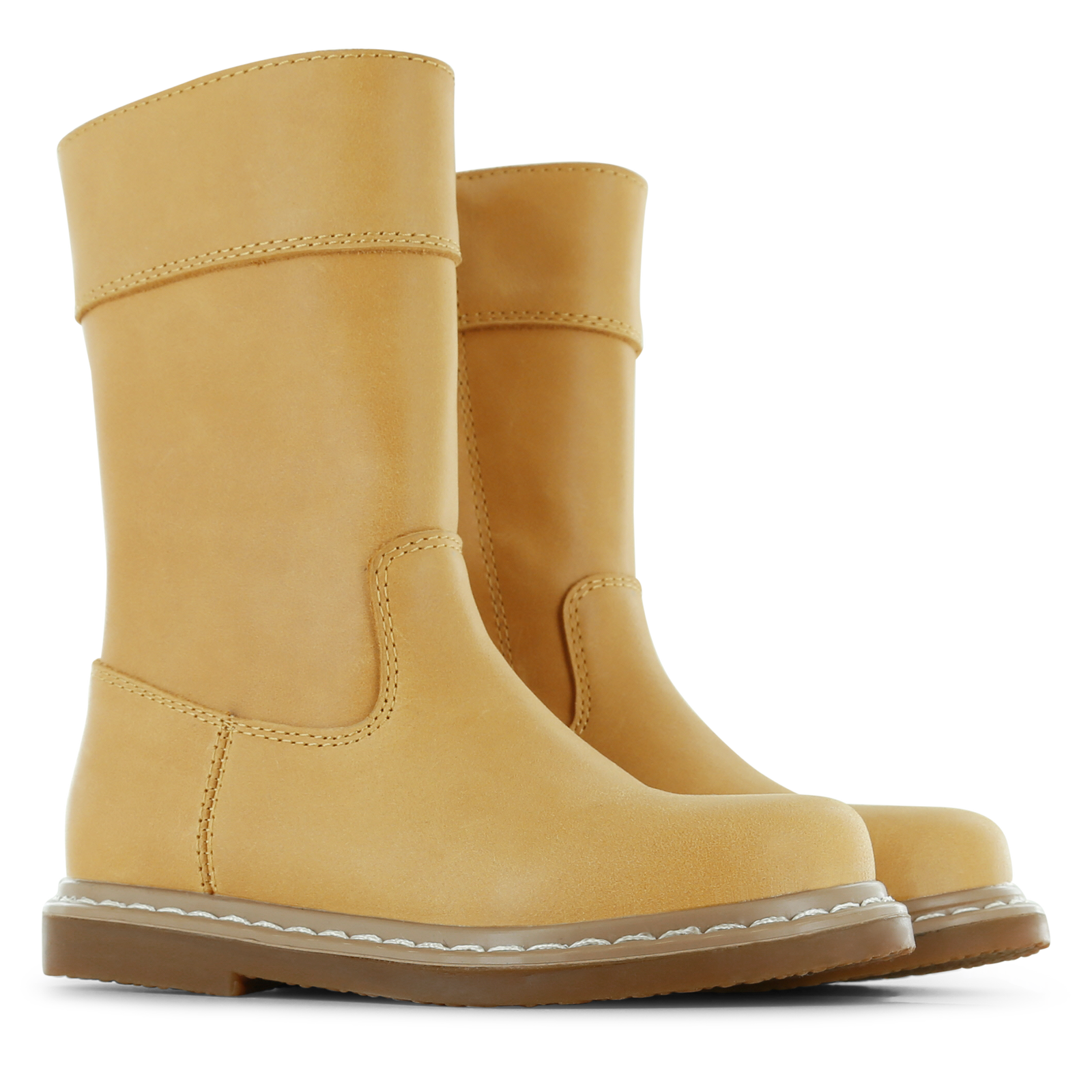 Shoesme slim-fit stiefel ocker-gelb