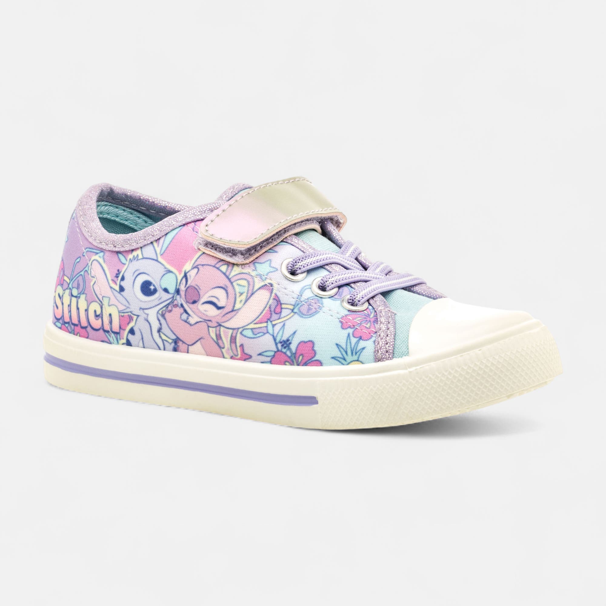 Baskets en toile Fille bleu