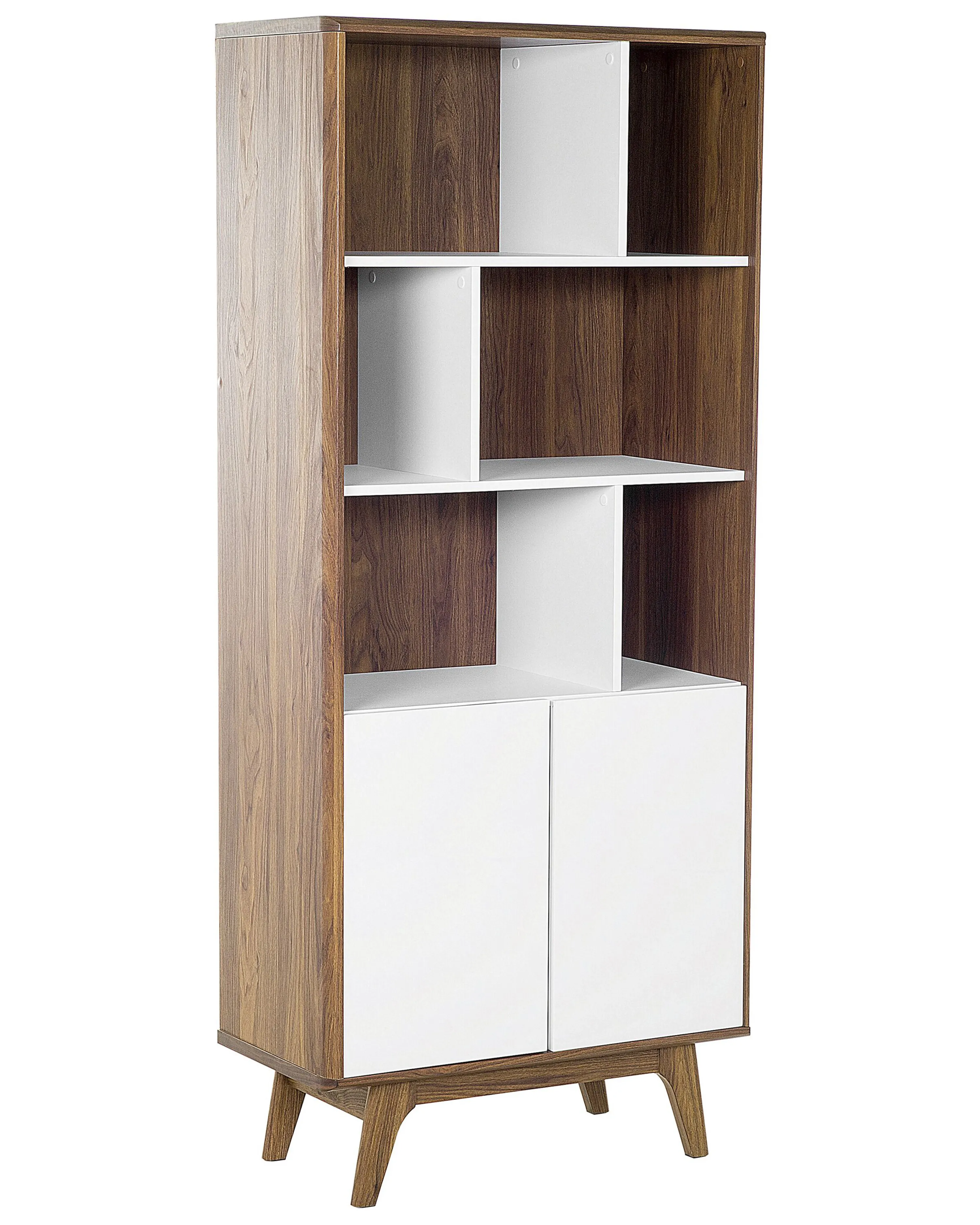 Rek COLUMBUS 182 cm Bruin/wit