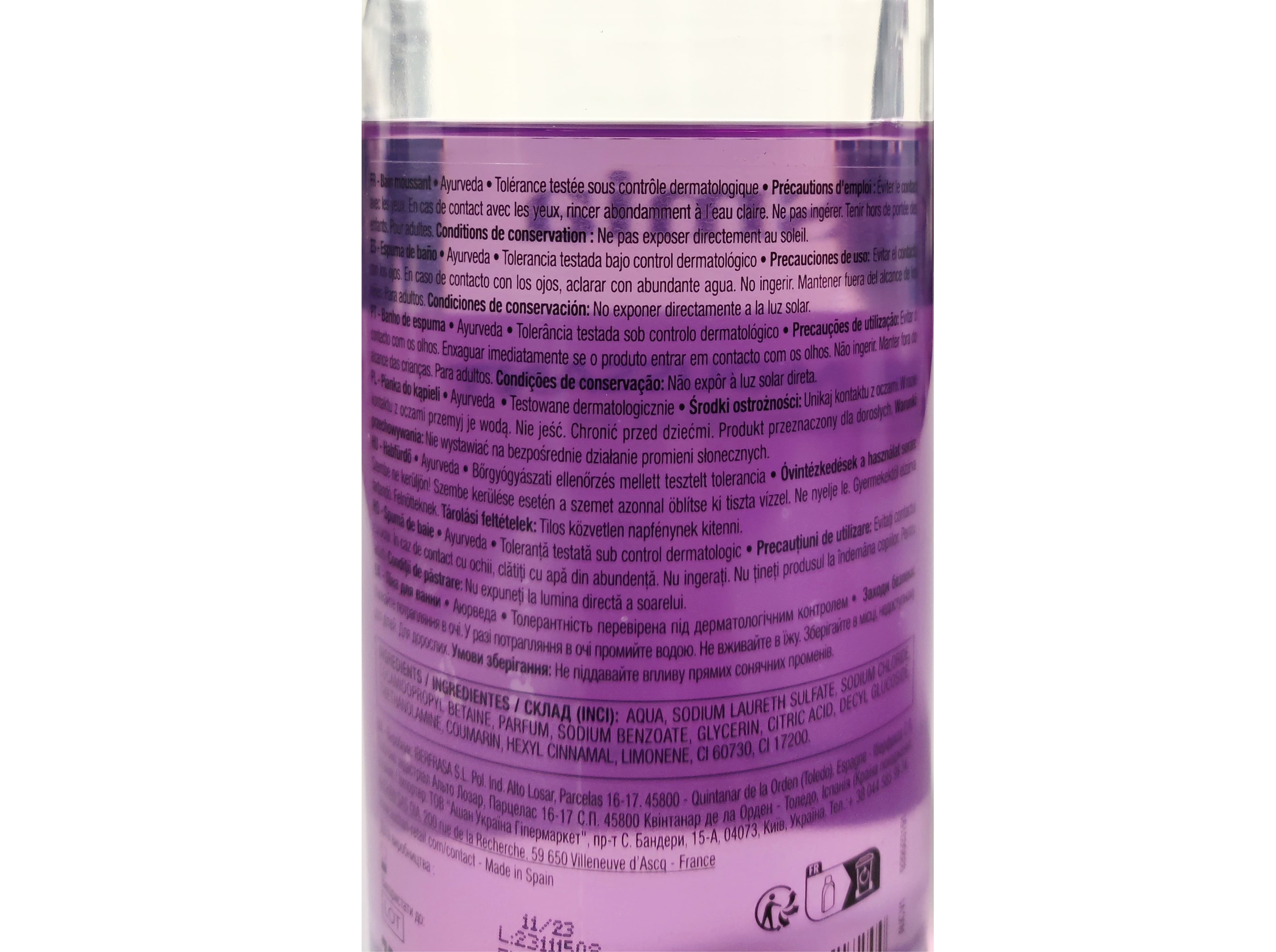 ESPUMA DE BANHO COSMIA RITUAL OF AYURVEDA 750ML