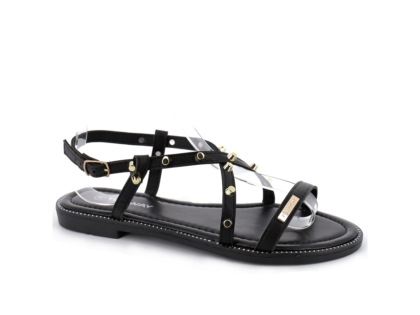 F brand-B823120 Synthétique Noir