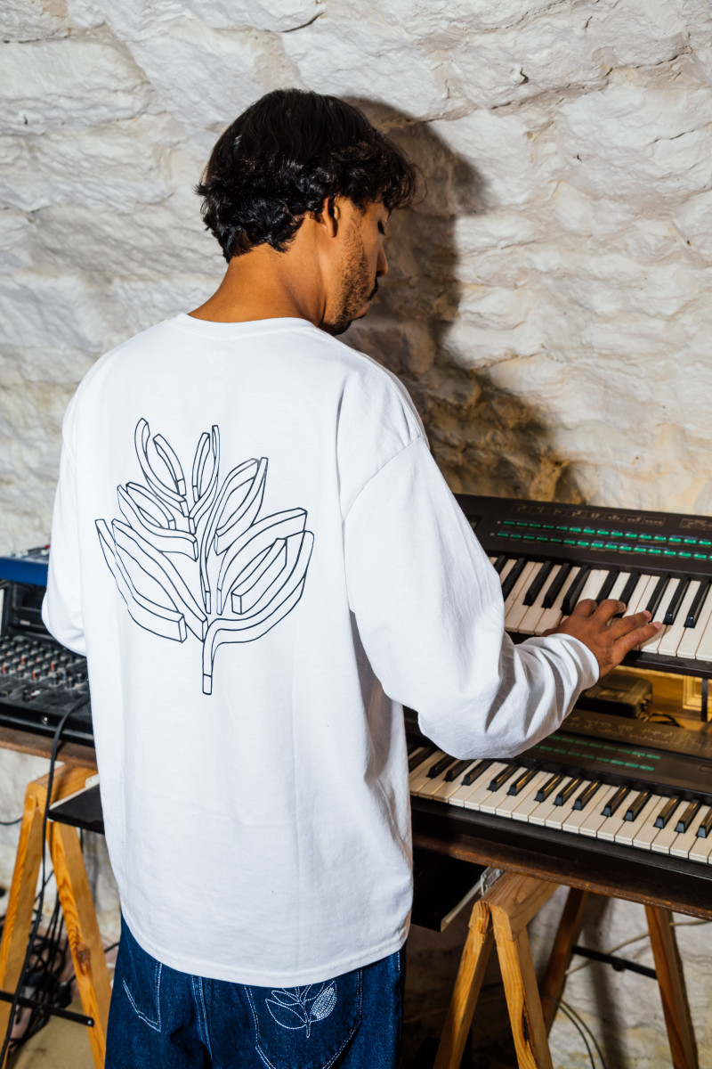 T-shirt Brutalista manches longues - Blanc
