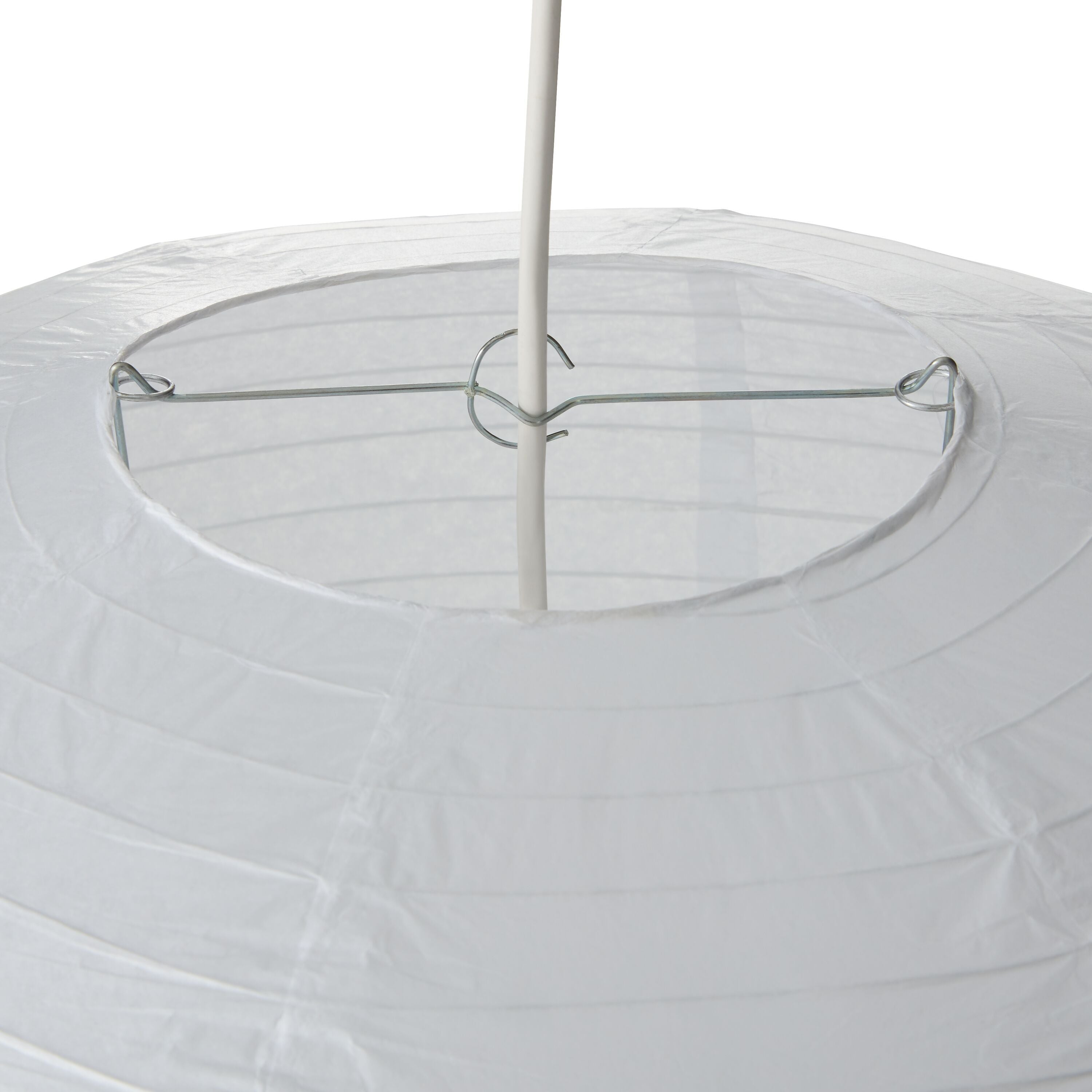 SORAYA Papierschirm - Weiss / H: 52.0 cm x D: 50.0 cm
