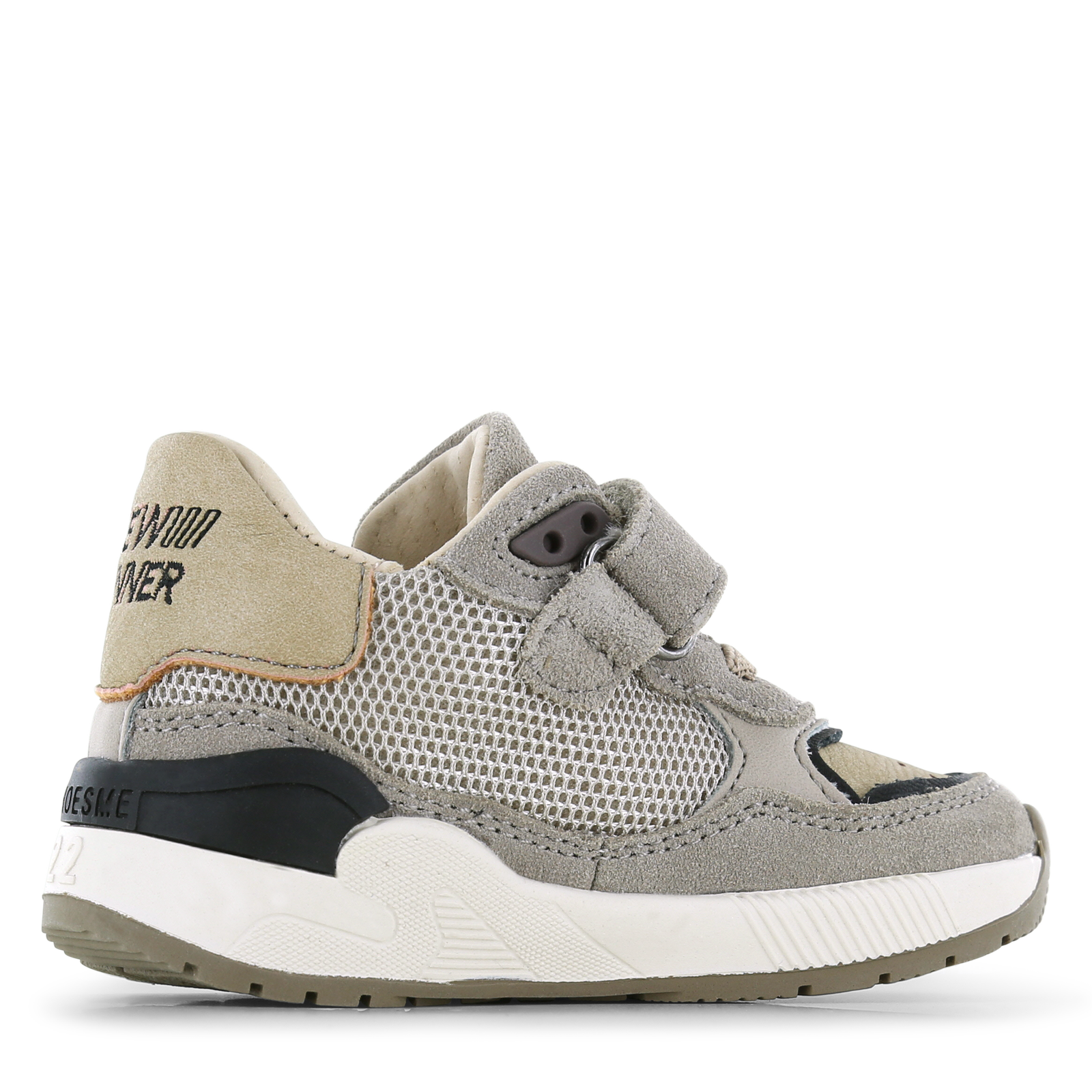 Shoesme taupe sneaker Mesh, Microfiber nubuck, Suède | Sale