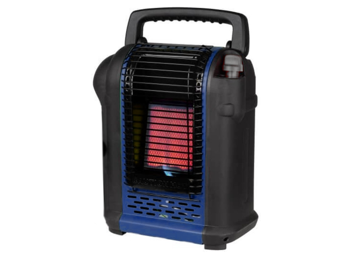 PortaHeatmaster 2000 watt gaskachel met 2 gasflessen