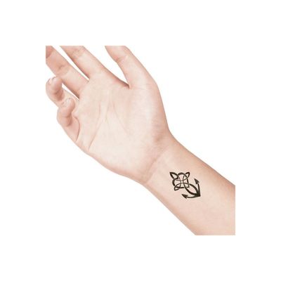 LaDot - Pierre pour tatouage éphémère - en céramique - taille M (2 x 4 cm) - faith, hope, believe