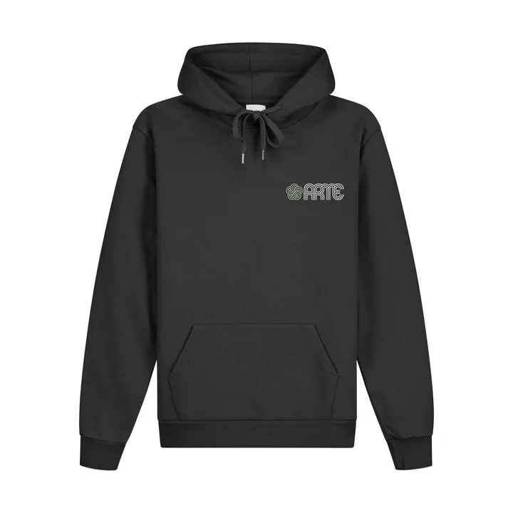 Arte Antwerp Hoodie Circle Flower | Noir