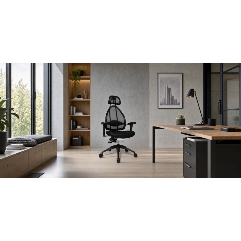 Chaise de bureau 'Open Art 2010', noir