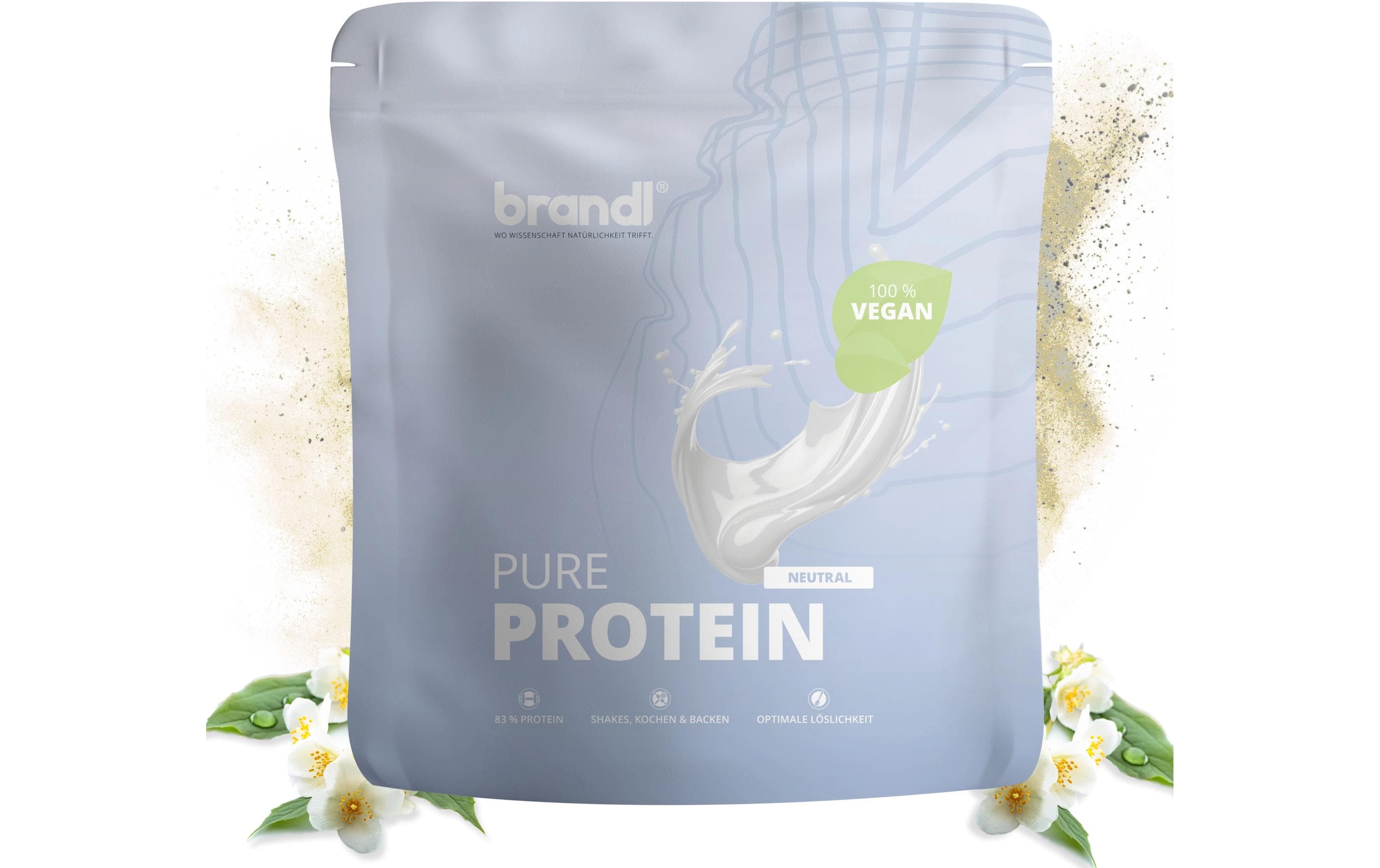 Pure Protein Vegan Neutral 1000 gWhey-Konzentrat mit authentischem, unwiderstehlichem Geschmack