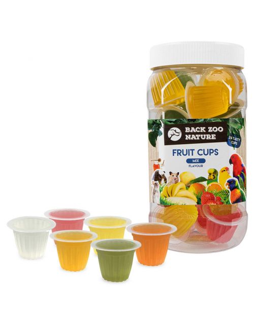 Back Zoo Nature Fruit Cups In Pot - Vogelsnack - 24 stuks