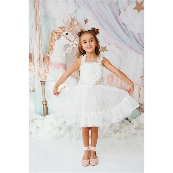 Dolly by Le Petit Heart Kjole Lace Up Off White