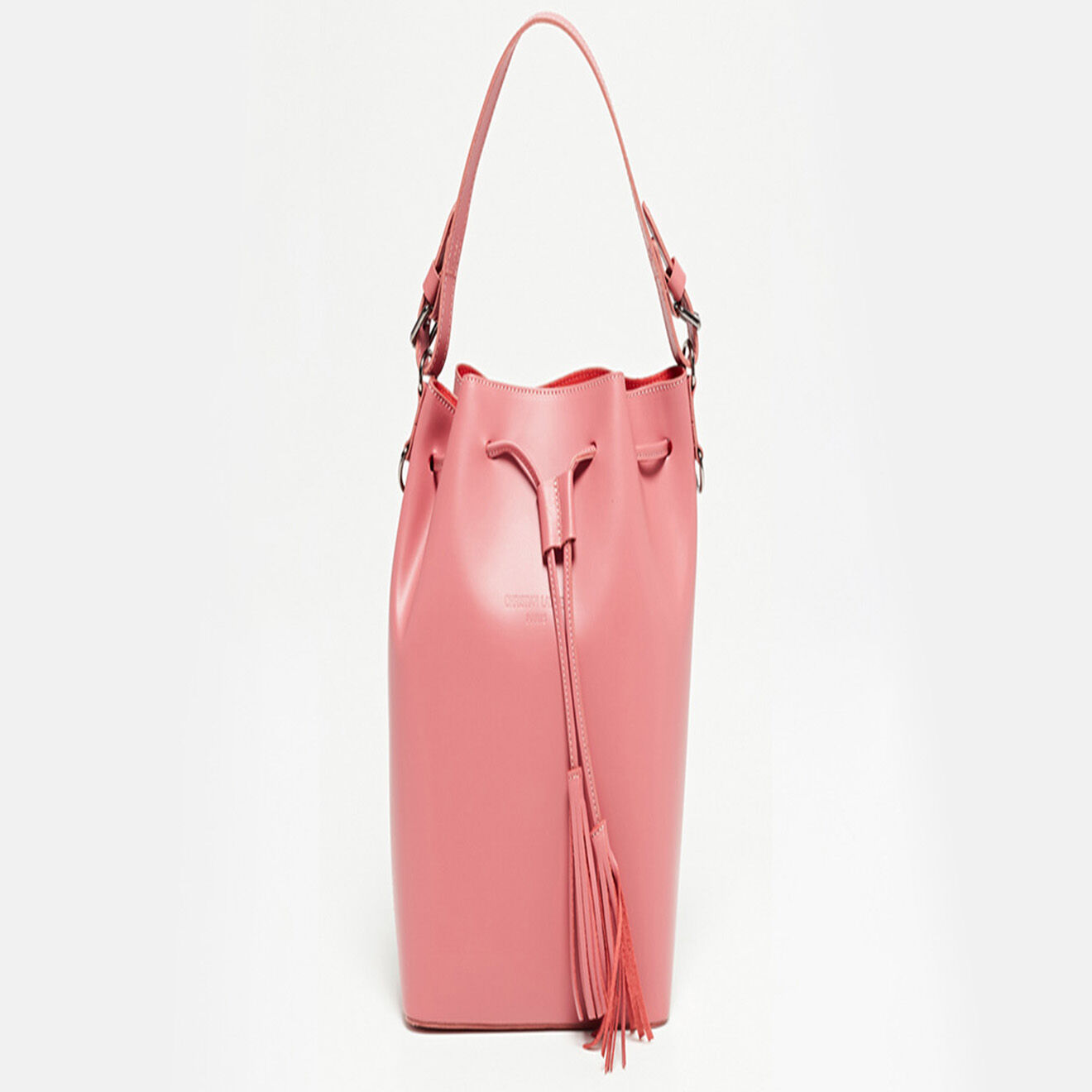 Christian Laurier Sac seau en Cuir Brigit rose - 30x13x26 cm