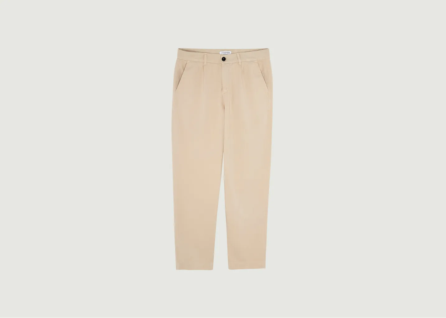 Pantalon à plis en twill de coton L'Exception Paris