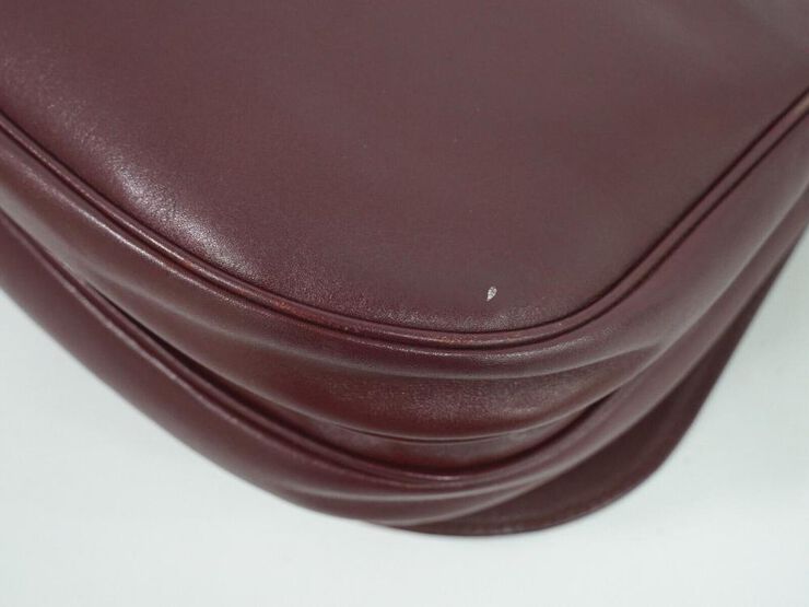 Cartier Vintage Cartier Crossbody Bag Burgundy