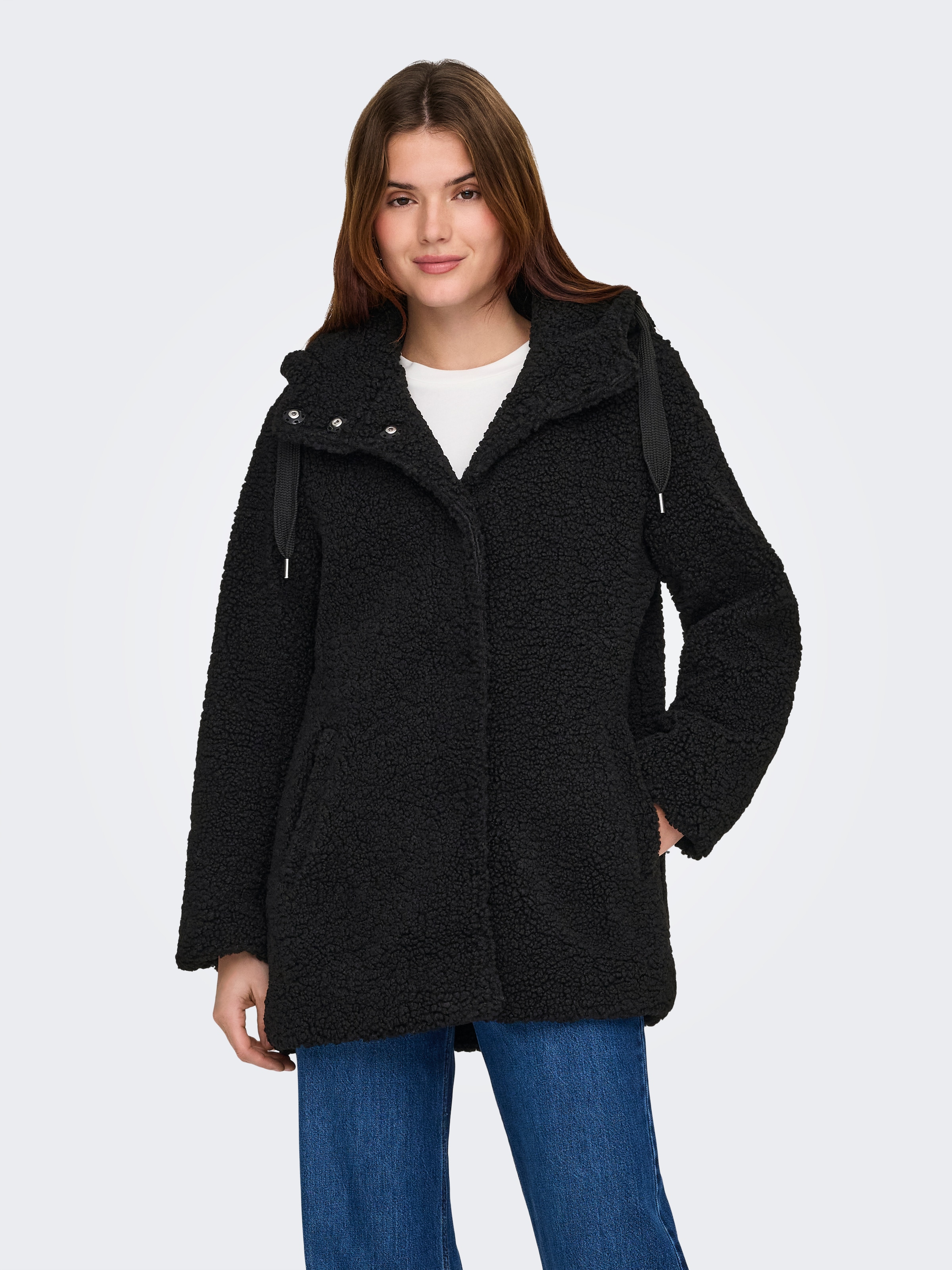 ONLY Kurzmantel »ONLMINA CURLY TEDDY COAT OTW«