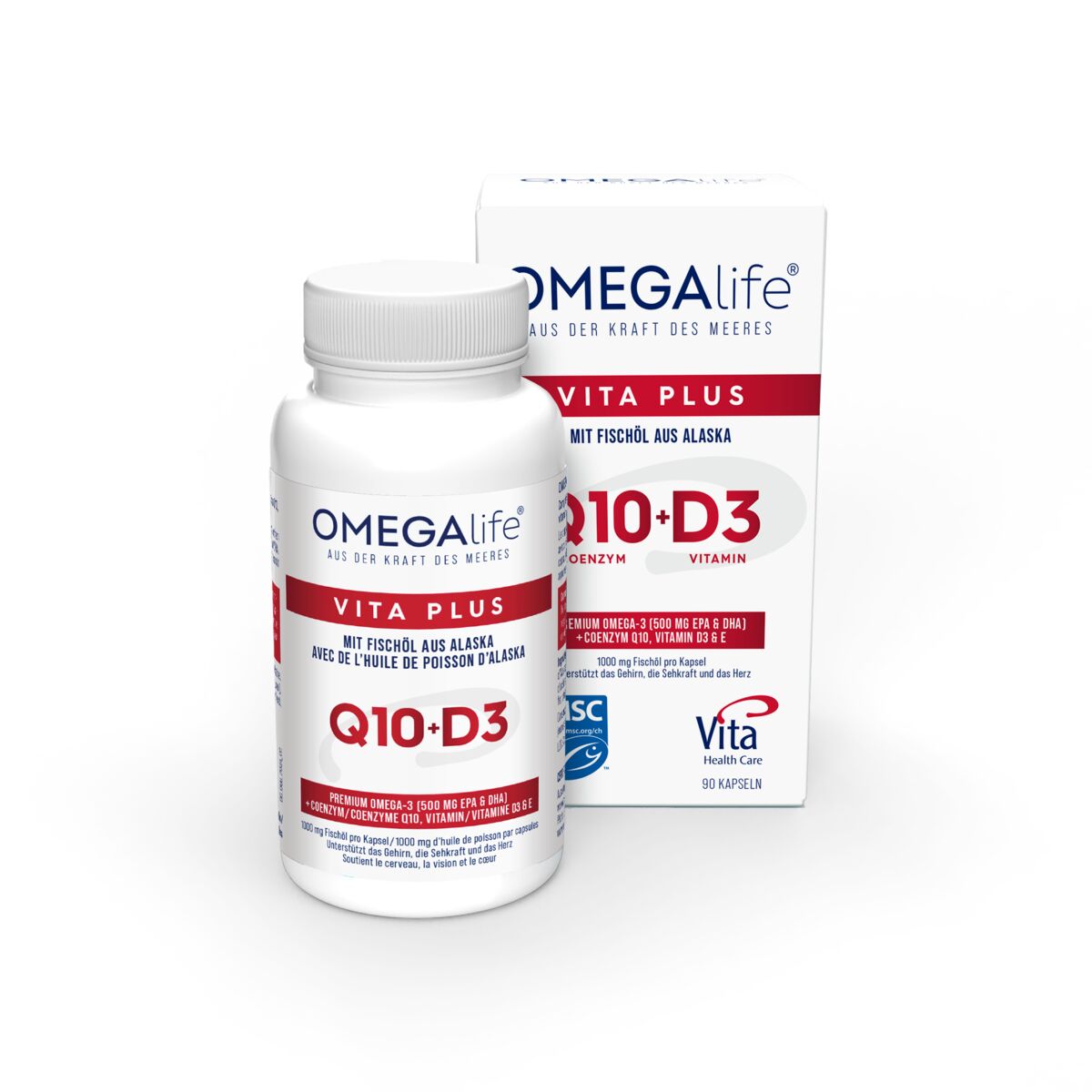 OMEGA-LIFE Vita Plus<br>90 Stück, Dose, Kapsel