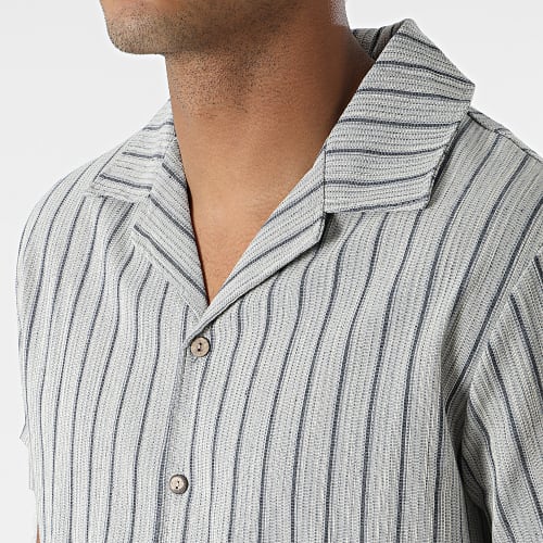 Ensemble Chemise Manches Courtes Et Pantalon Jogging Gris