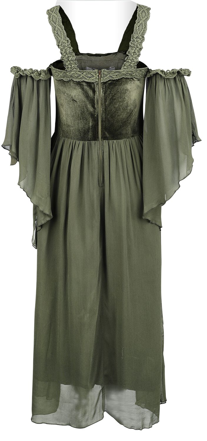 Celtic Dress With Velvet Details | Gothicana by EMP Robe longue