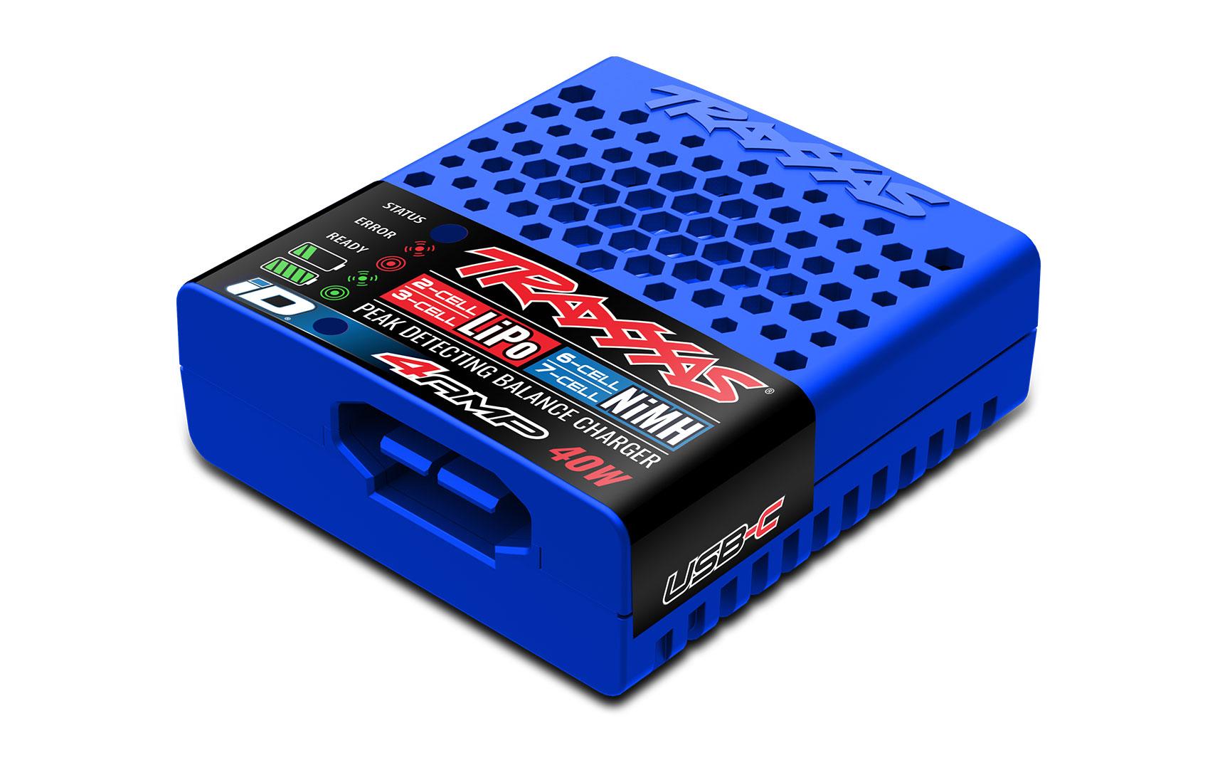 USB-Ladegerät EZ-Peak 40W 2-3SUSB-C Ladegerät für Traxxas iD Akkus