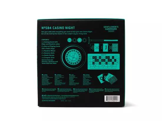 Boite de jeux Casino Night Vert Gentlemen's Hardware