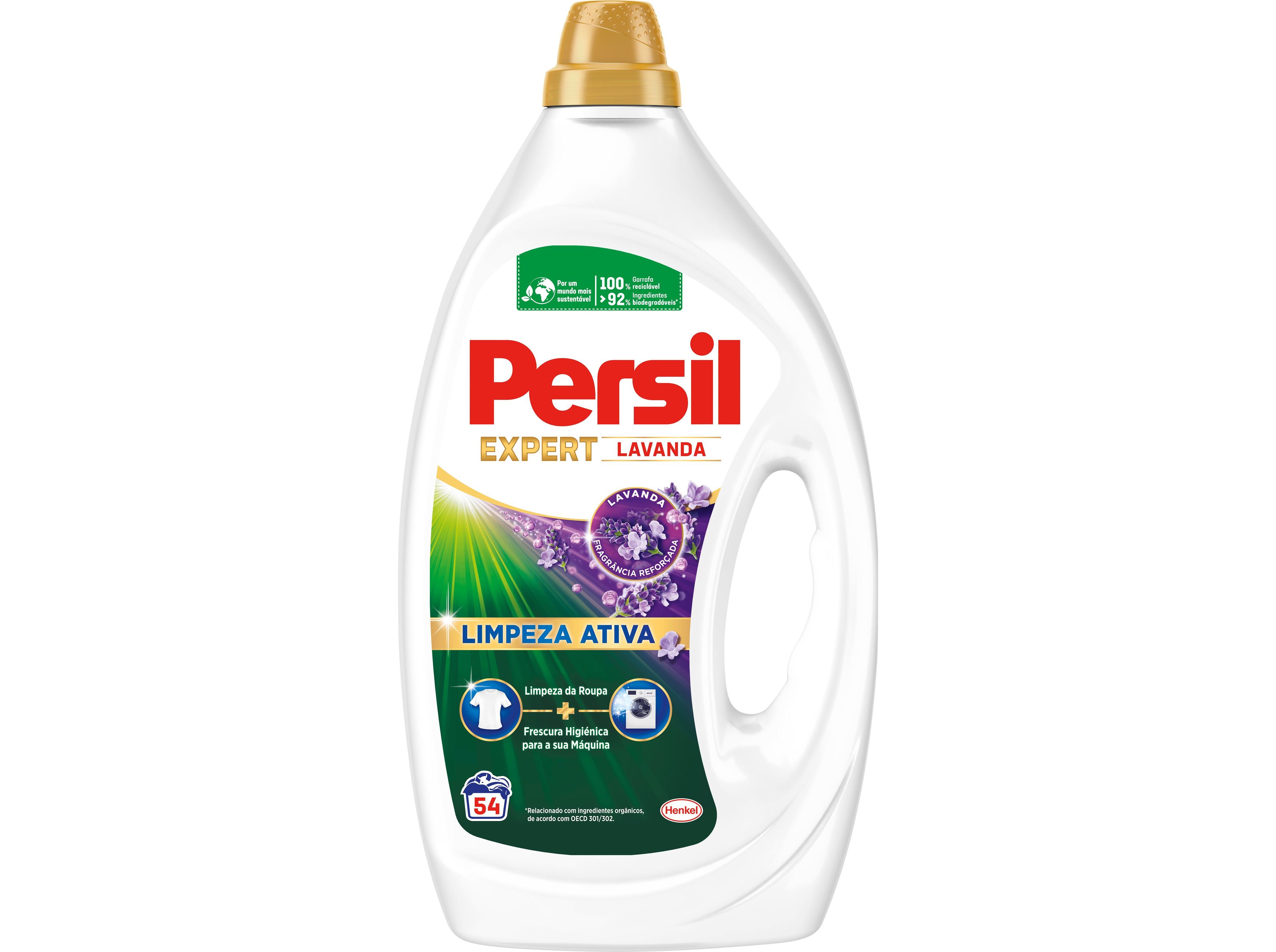 DETERGENTE ROUPA MÁQUINA LIQUÍDO PERSIL EXPERT LAVANDA GEL 54D