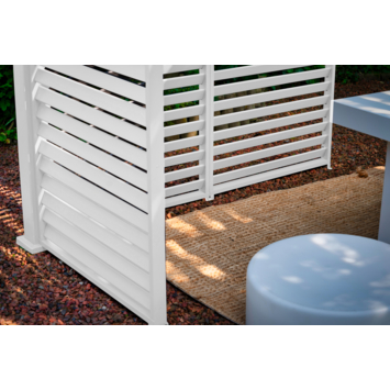 Zijwand louvre voor pergola Classic & Deluxe Wit 400 series