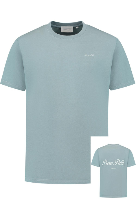 Pure Path blauwe heren t-shirt