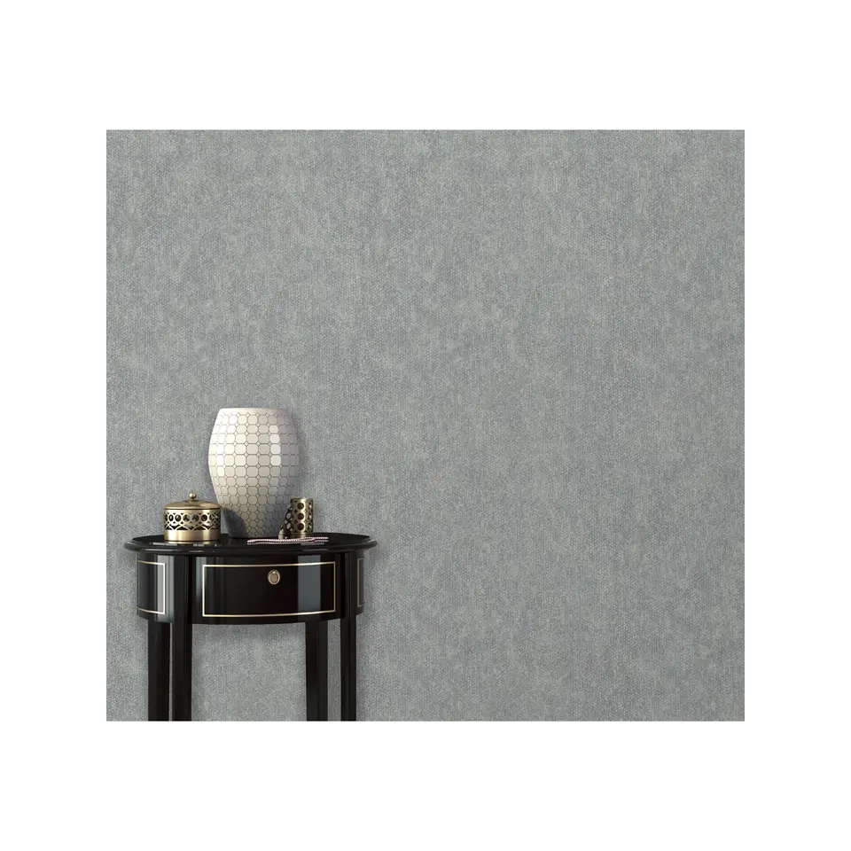 Dutch Wallcoverings - Galactik uni donkergrijs - 0,53x10,05m